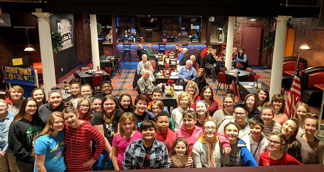 Mattoon Middle School Choir performs for Kiwanis Club
